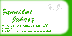 hannibal juhasz business card